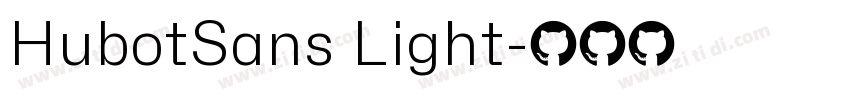 HubotSans Light字体转换 HubotSans Light字体转换